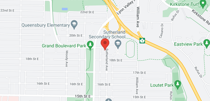 map of 1845 SUTHERLAND AVENUE